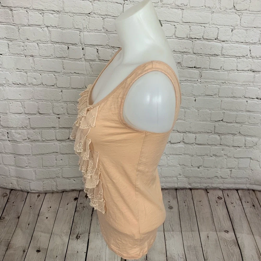 J. Crew Silk Ruffle Tank Top Size Medium
